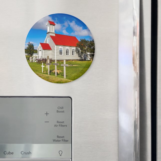 Isländische Kirche Magnet (In Situ (Kühlschrank))