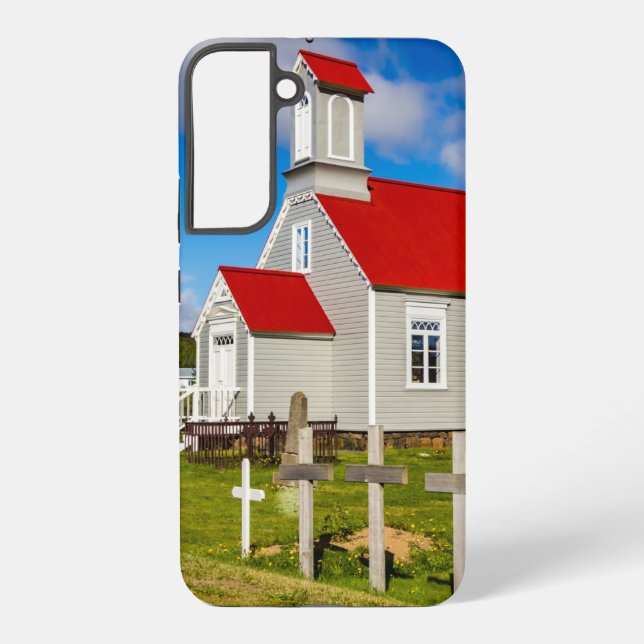 Isländische Kirche Samsung Galaxy Hülle (Rückseite)