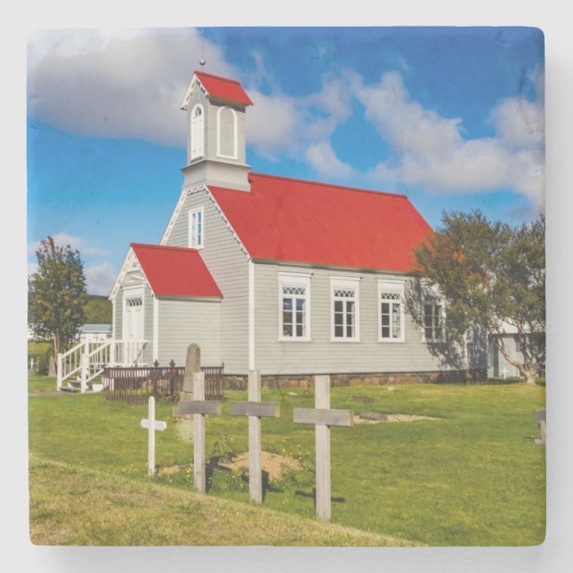 Isländische Kirche Steinuntersetzer (Vorderseite)