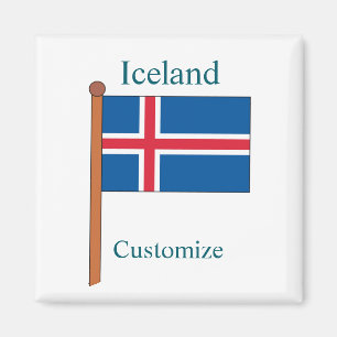Isländische Landesflagge Thunder_Cove Magnet