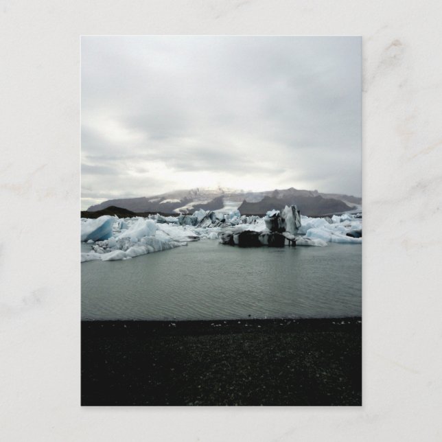 Isländische Landschaft - Jökulsárlón Glacier Postkarte (Vorderseite)