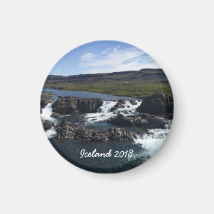 Isländische Landschaft Magnet