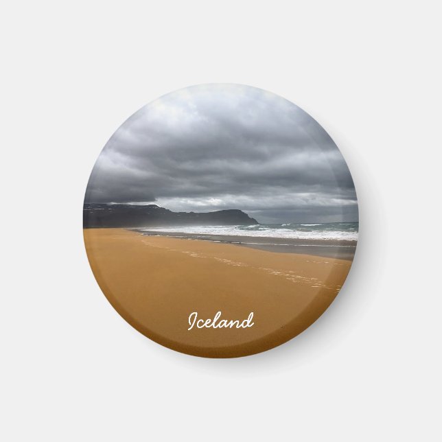 Isländische Landschaft Magnet (Vorne)