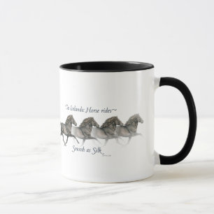 Isländische Pferde reiten so glattes wie silk ~ Tasse