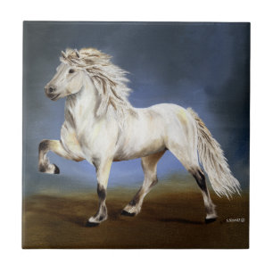 Isländische Pferdefreude Fliese