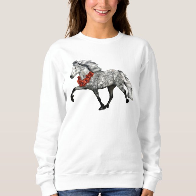 Isländische Pferdeweihe Sweatshirt (Vorderseite)