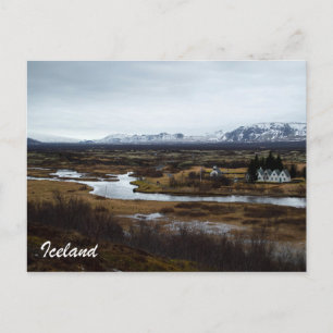 Isländische Postkarte — Thingvellir-Nationalpark