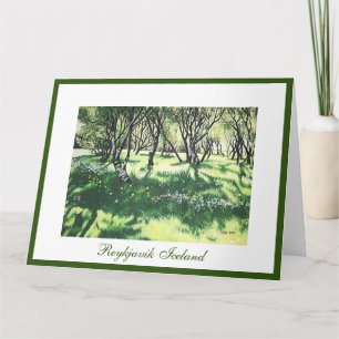 Isländische Reykjavik-Sonnenkunst von Pola.B.Alex Karte