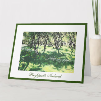 Isländische Reykjavik-Sonnenkunst von Pola.B.Alex Karte