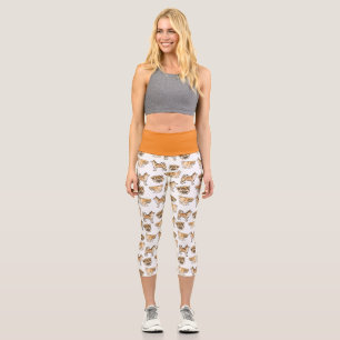 Isländische Schäferhund-Design-Leggings Capri Leggings