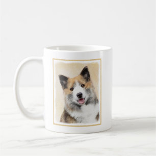 Isländische Sheepdog-Malerei - Original Dog Art Kaffeetasse