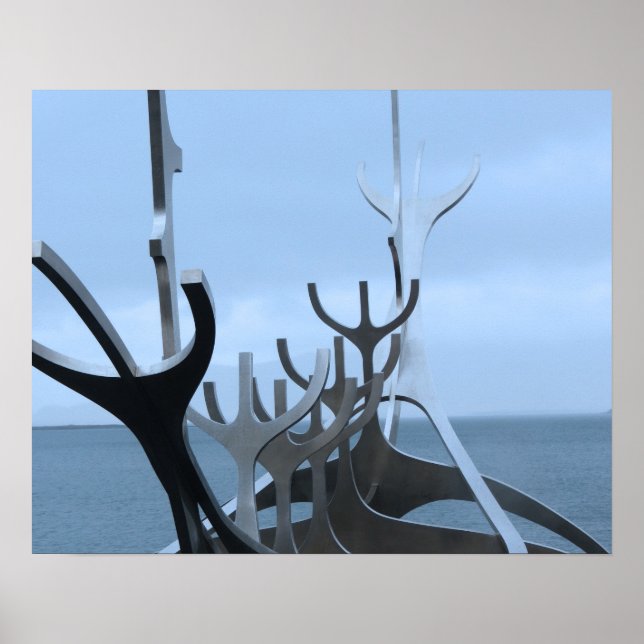 isländische Skulptur Poster (Vorne)