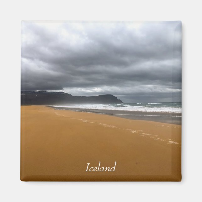 Isländische Strandmagnet Magnet (Vorne)