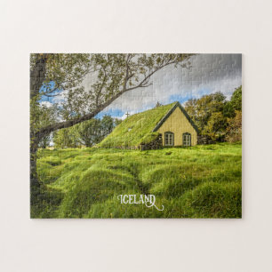 Isländische Turfkirche Puzzle