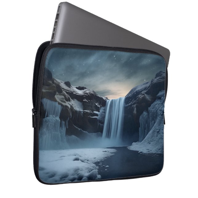 Isländische Wasserlandschaft Laptopschutzhülle (Vorne Rechts)