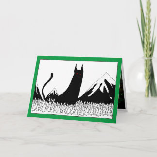 Isländische Weihnachten Cat Karte