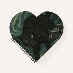 Isländische Weihnachts-Yule-Katze Notizbuch