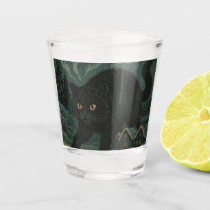 Isländische Weihnachts-Yule-Katze Schnapsglas