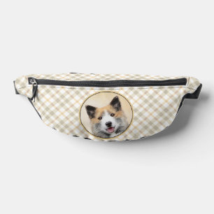 Isländischer Schäferhund Malerei Tan Originale Hun Bauchtasche