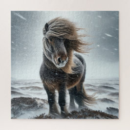 Isländisches Pferd in seinem Element Puzzle