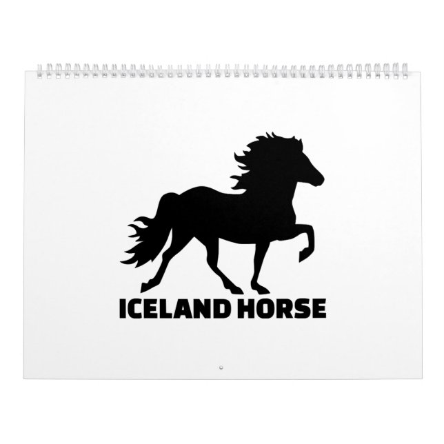 Isländisches Pferd Kalender (Titelbild)