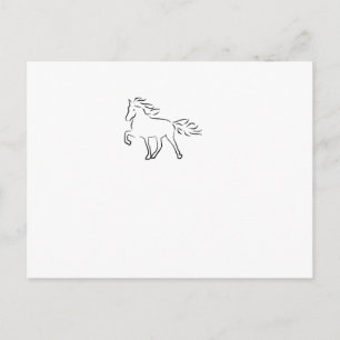 Isländisches Pferd Postkarte
