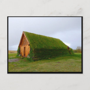 Isländisches Turfhaus Postkarte