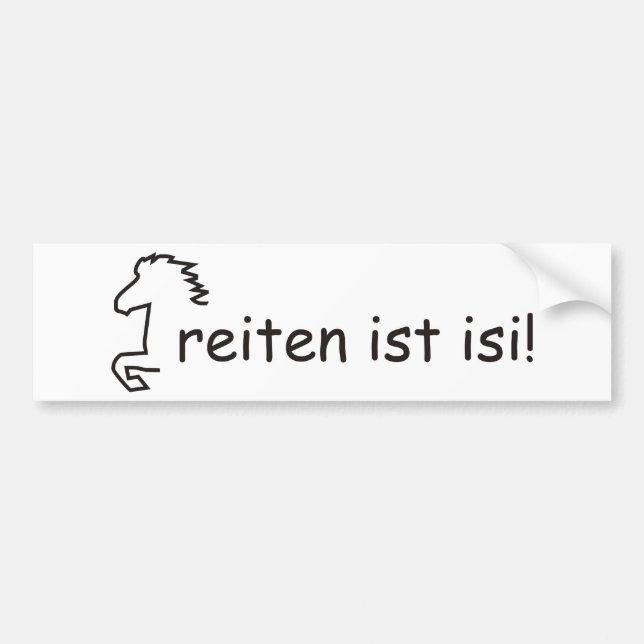 Islandpferd Autoaufkleber (Vorne)