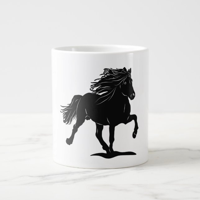 Islandpferd im Tölt Jumbo-Tasse (Vorderseite)