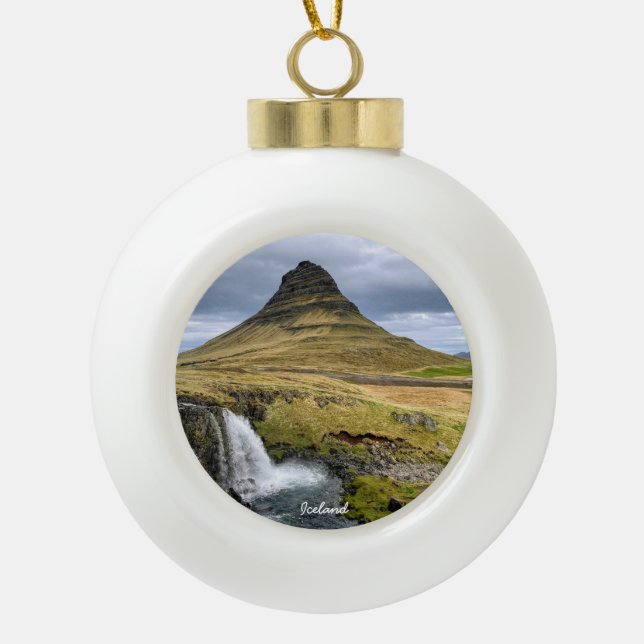Islands Art - Keramik Kugel-Ornament (Vorderseite)
