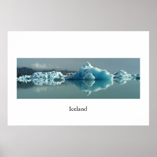 Islands Glacier Lake Poster