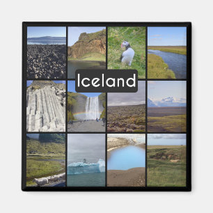 Islands Sommerlandschaft Magnet