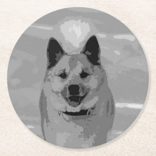 IslandSheepdog20151203 Runder Pappuntersetzer