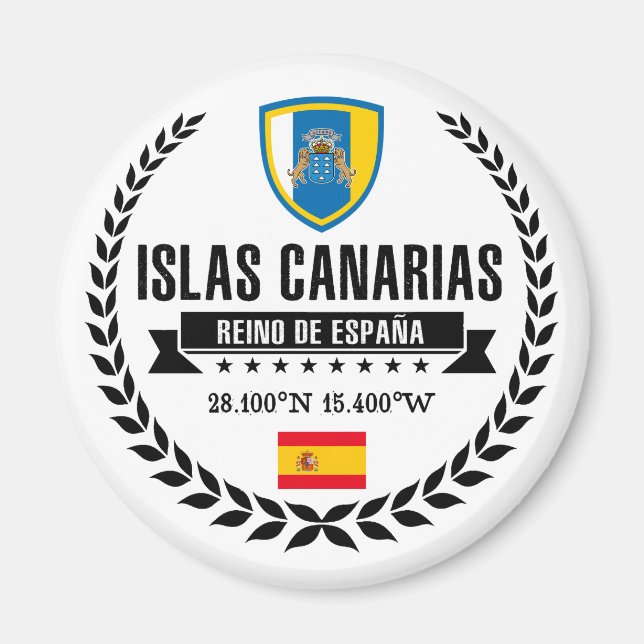 Islas Canarias Magnet (Vorne)