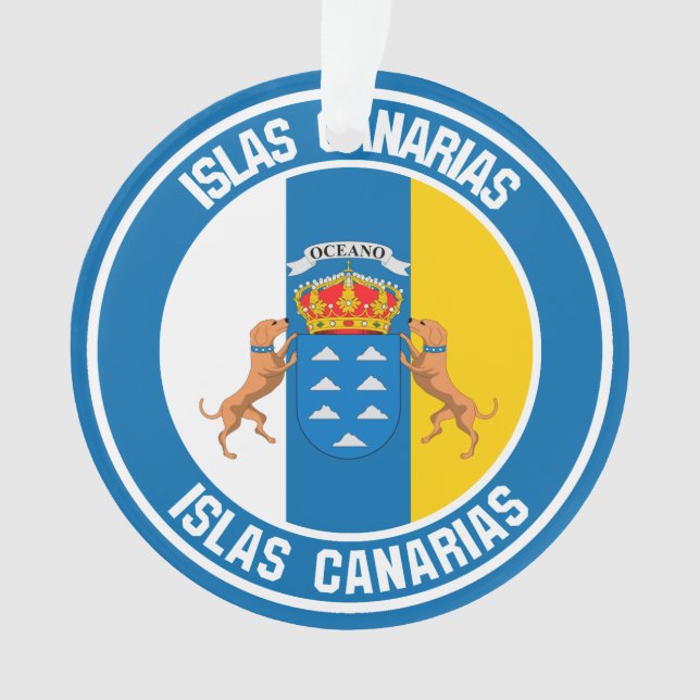 Islas Canarias RundEmblem Ornament (Vorderseite)