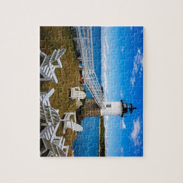 Isle au Haut, Maine Lighthouse Puzzle (Vertikal)
