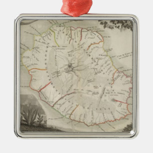 Isle De La Reunion Silbernes Ornament