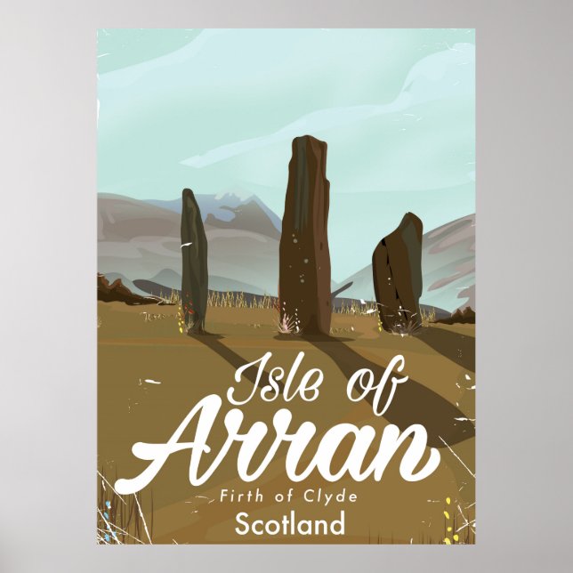 Isle of Arran Vintage Reiseplakat Poster (Vorne)
