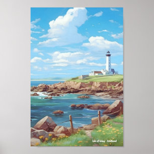 Isle of Islay Scotland Vintage Travel Poster