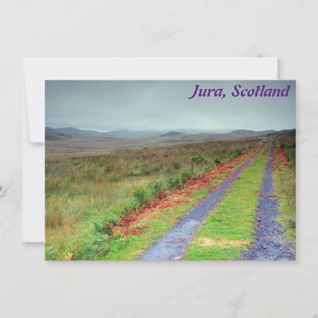 Isle of Jura track, Scotland card (Vorderseite)