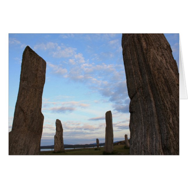 Isle of Lewis Stehend Stones Card (Vorderseite (Horizontal))