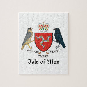 ISLE OF MAN - Emblem/Flagge/Symbol/Wappen Puzzle