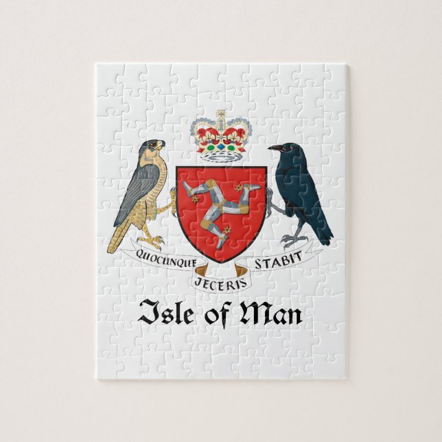 ISLE OF MAN - Emblem/Flagge/Symbol/Wappen Puzzle (Vertikal)