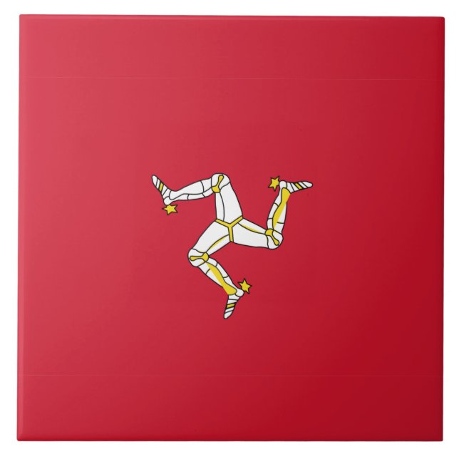 Isle of Man flag  Fliese (Vorderseite)
