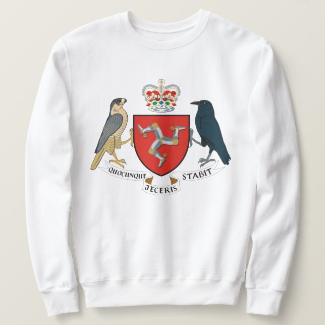 Isle of Man Flag - Manx Emblem Sweatshirt (Design vorne)