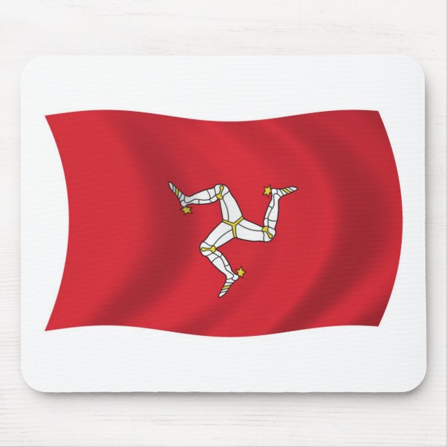 Isle-of-Man-Flag-Mauspad Mousepad (Vorne)