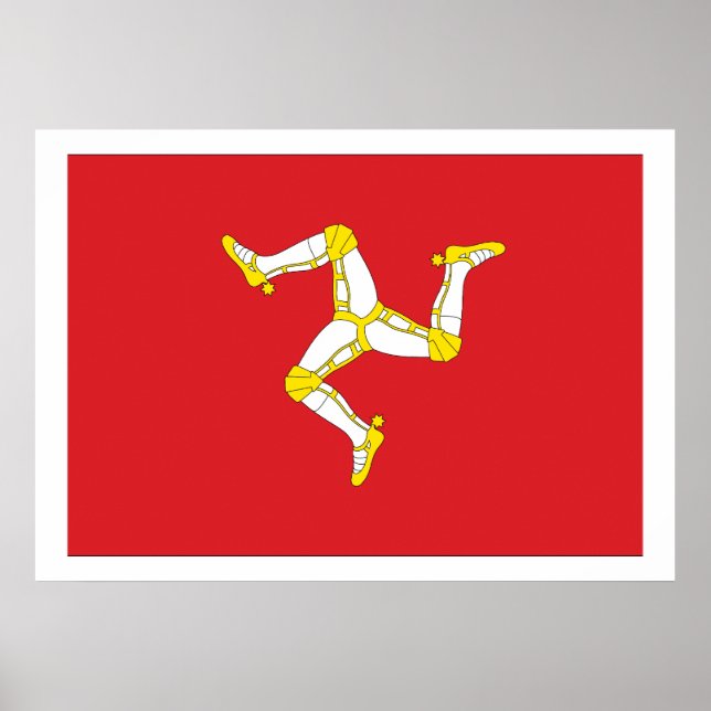 Isle of man Flag Poster (Vorne)