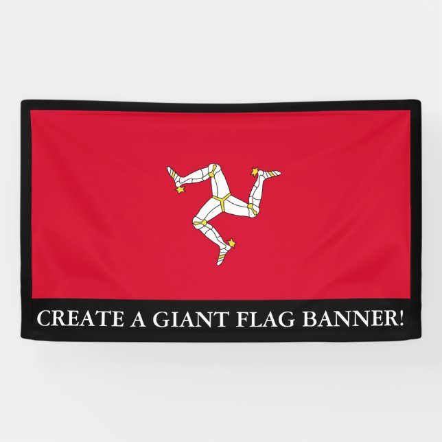 Isle of Man-Flagge Banner (Horizontal)