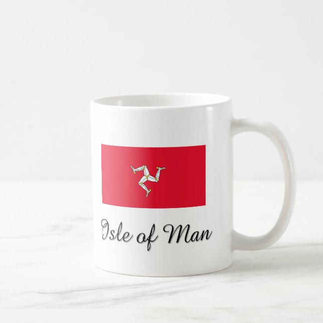 Isle of Man-Flaggen-Entwurf Kaffeetasse (Rechts)