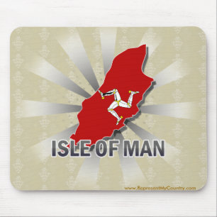 Isle of Man-Flaggen-Karte 2,0 Mousepad